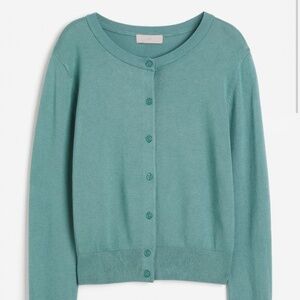 H&M turquoise cardigan